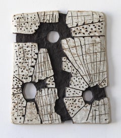 "MEMORY OF... FOR SB", sculpture, clay, relief, abstract, contemporary, ceramic