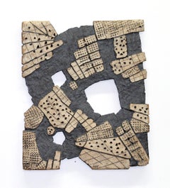 "MATHEMATICAL THEOREM", sculpture, clay, relief, abstract, contemporary, ceramic
