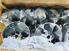 « THUNDER ROLL », aquarelle, verre, cuisine, voyage, mémoire, identité, maison, amour