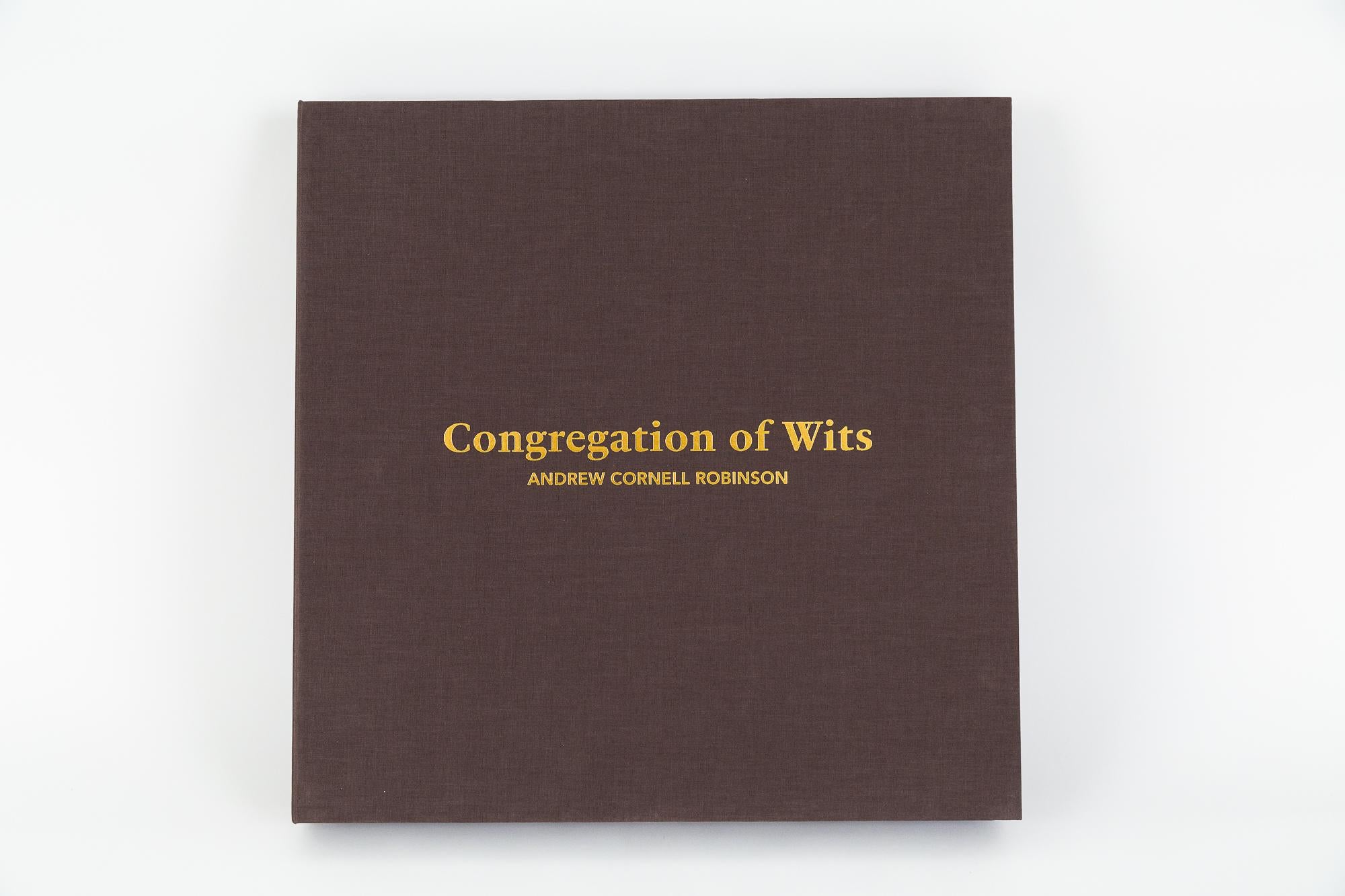 « CONGREGATION OF WITS : BOX SET », 41 sérigraphies, double face, boîte personnalisée - Print de Andrew Cornell Robinson