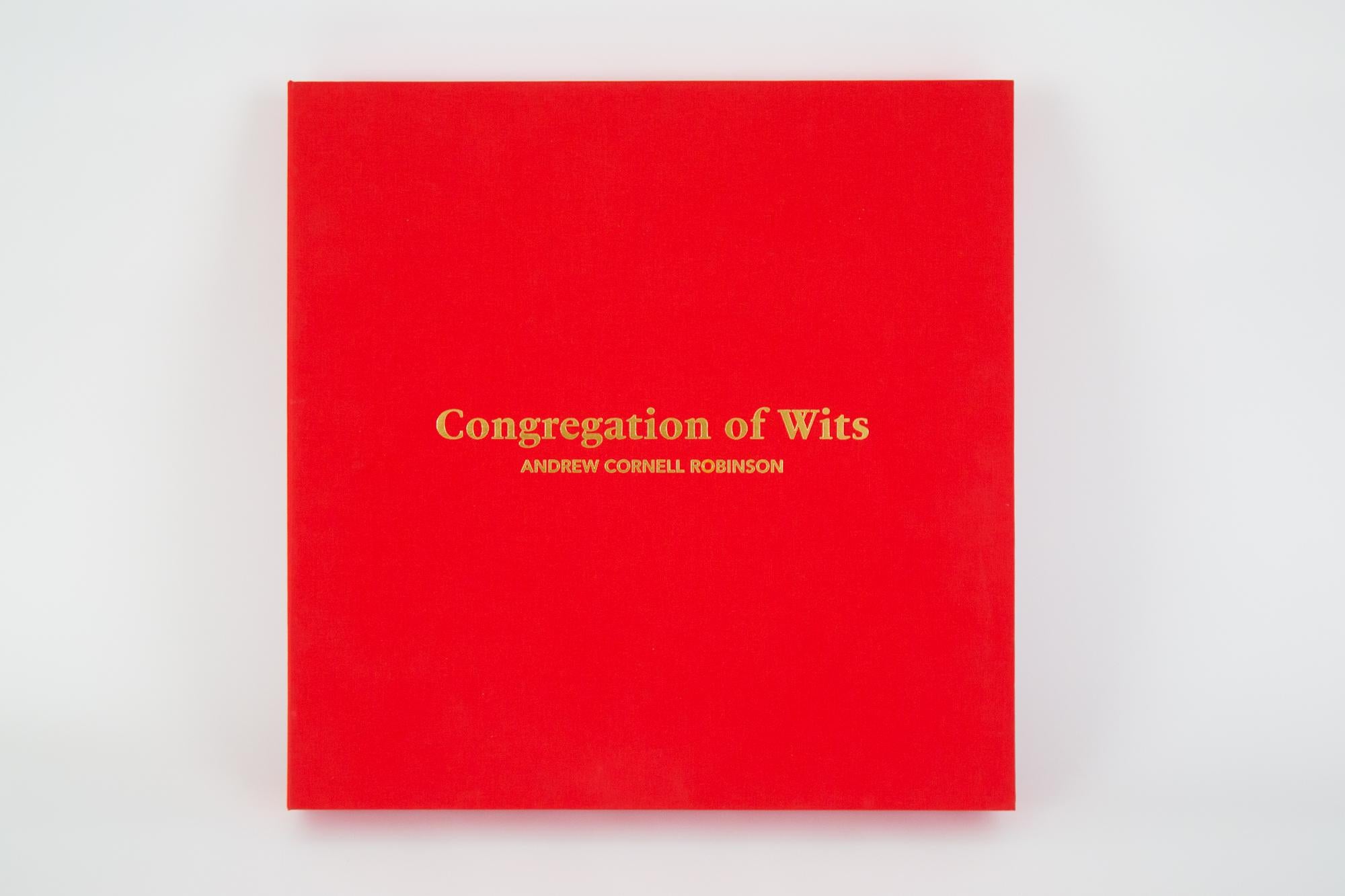 « CONGREGATION OF WITS : Boîte de 1000 », sérigraphies, double face, boîte personnalisée - Contemporain Print par Andrew Cornell Robinson
