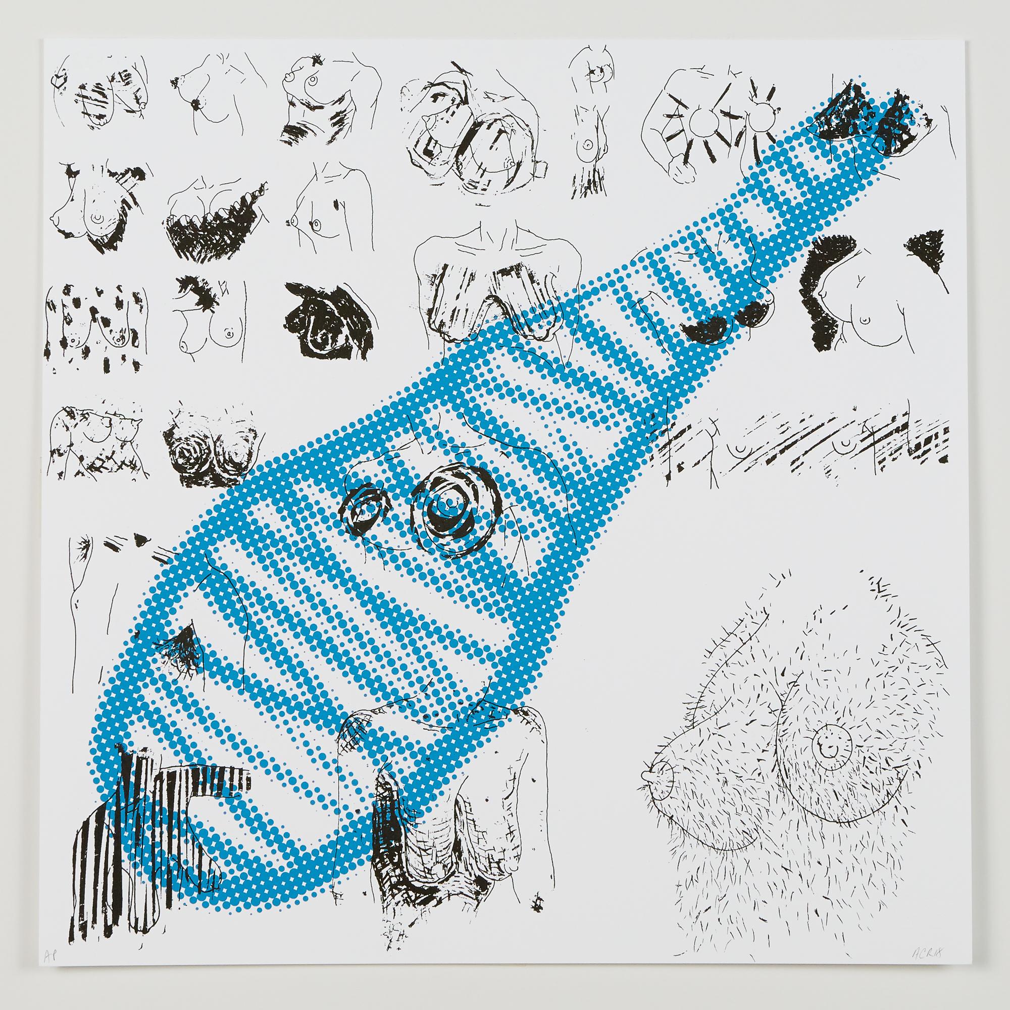 "S (It Is Safe To Be A Woman)", serigrafia, fronte/retro, carta di cotone
