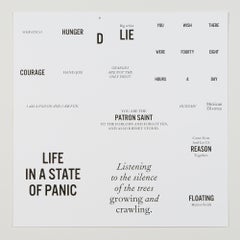 « D (It's A Riot) », sérigraphie sur sérigraphie, double face papier chiffon de coton, édition
