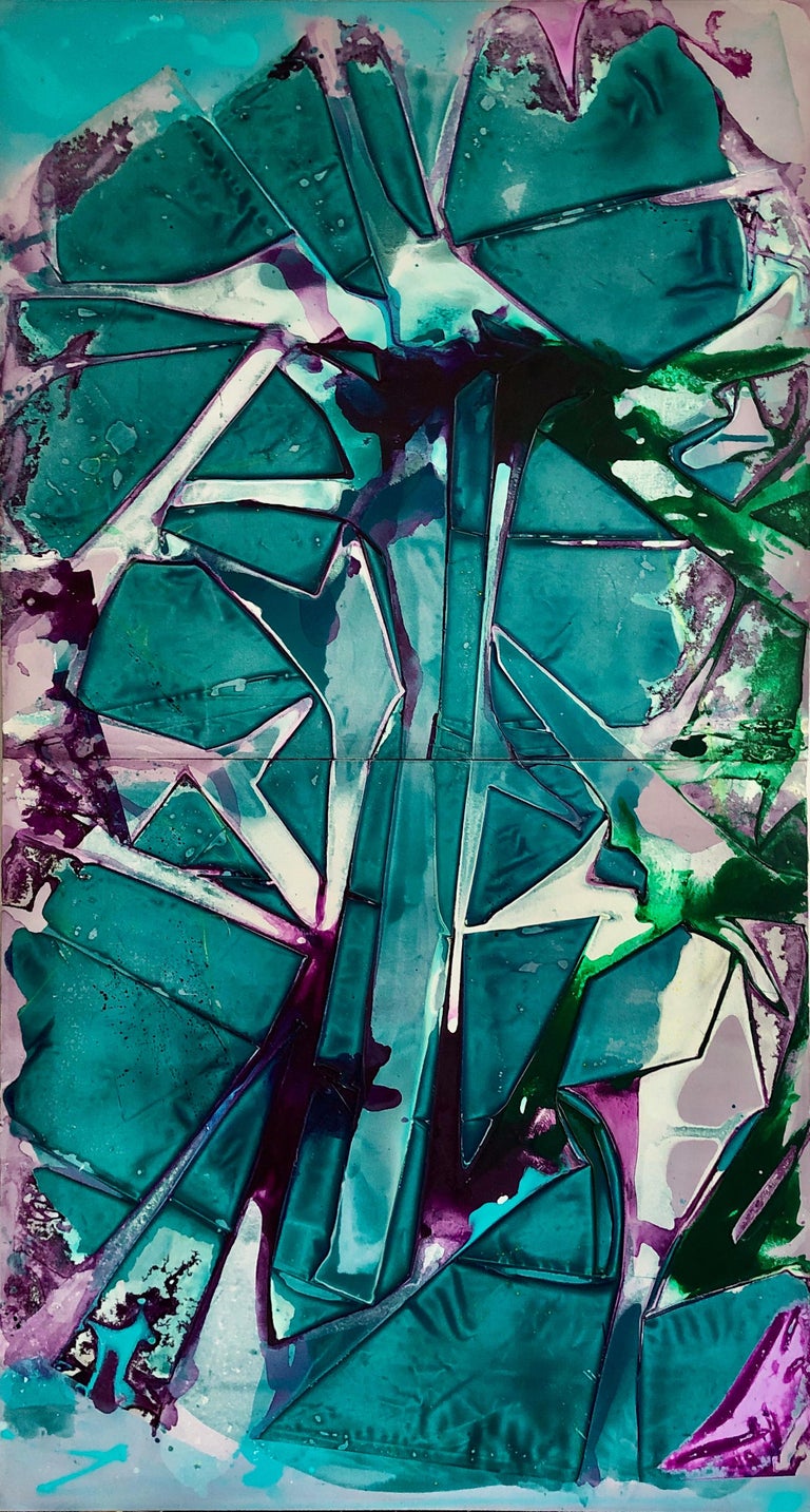 Jeffrey Kurland Thin Ice Abstract Painting Diptych Acrylic On Canvas Teal Violet Rose For Sale At 1stdibs Jeffrey Kurland Thin Ice Abstract Painting Diptych Acrylic On Canvas Teal Violet Rose For Sale At 1stdibs