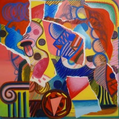 "La Conversación", pintura al óleo, historia del arte, collage, cubismo, debate de ideas