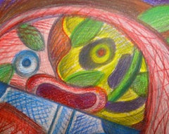 "Fading Light", pencil, paper, portrait, cubist, classic arts, vanitas