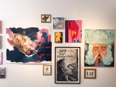 "Osip Mandelstam", acrylic painting, portrait, political exile, poetry, resist