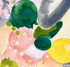 "PLENTY", watercolor, abstract, ice cream, landscape, patterns, textiles, fruit