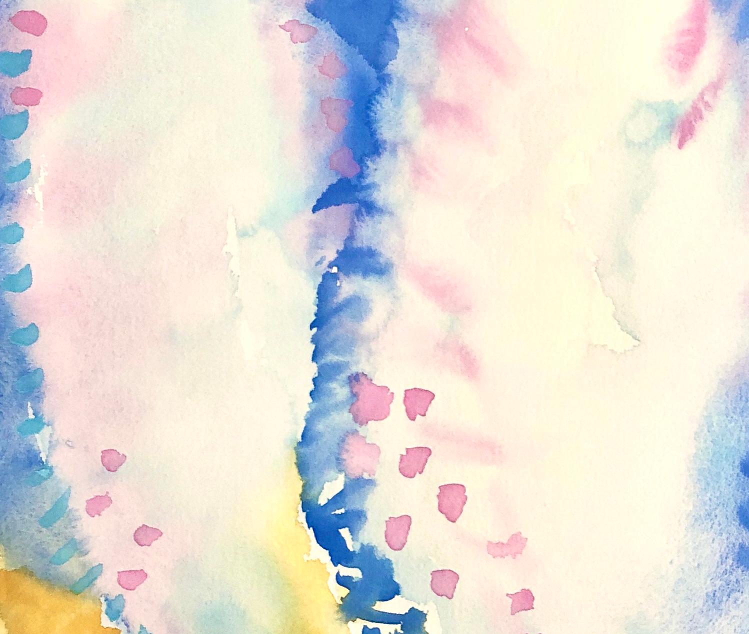 abstract flower watercolor