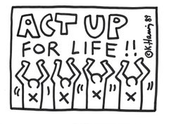 Keith Haring, Untitled, Black marker on white paper, United States, circa 1989
