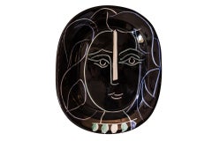 Pablo Picasso, "Woman face" dish, Ceramic, 1953, France