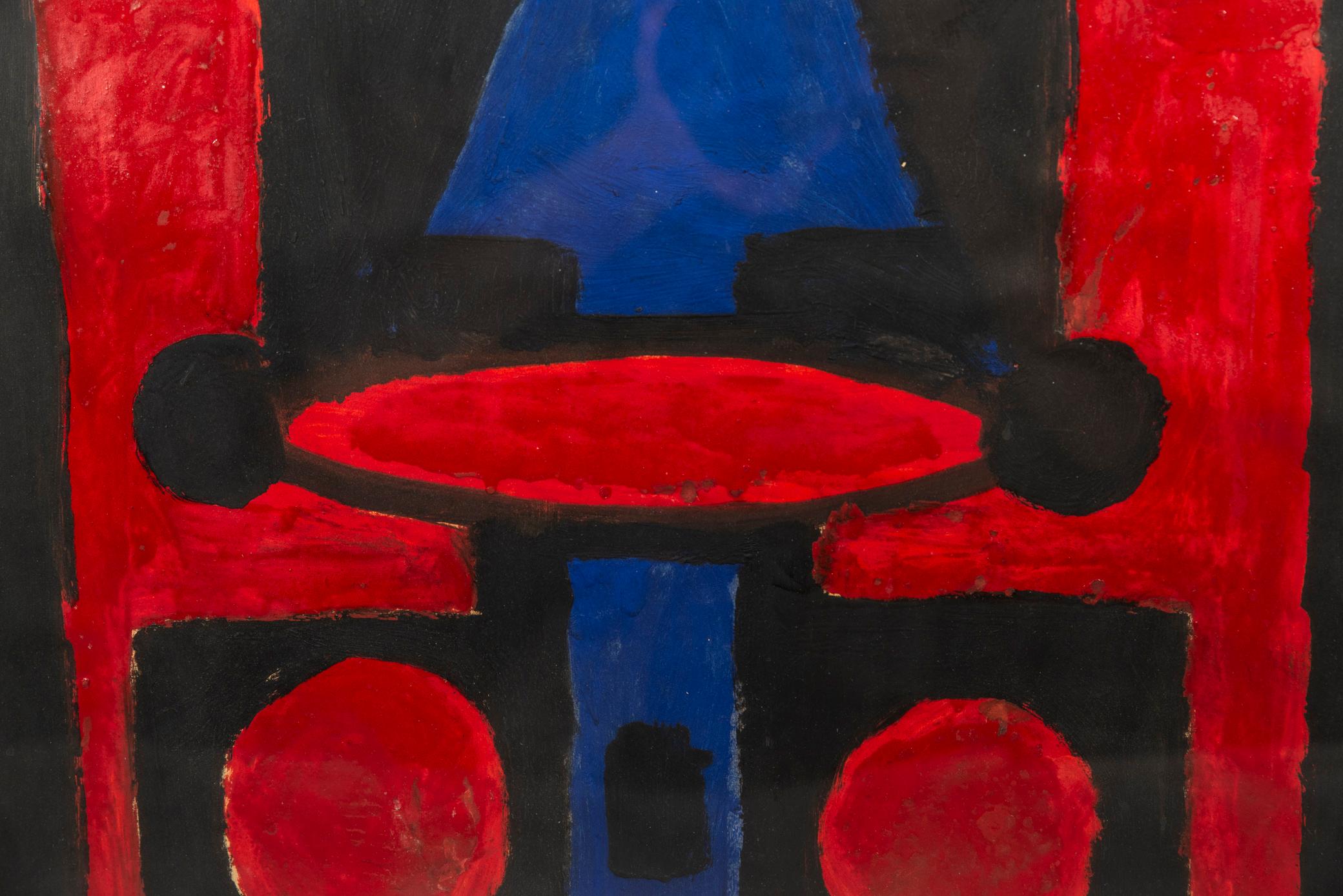 Albert Chubac, Painting, Mixed-Media on Paper, France, circa 1965 For Sale 2