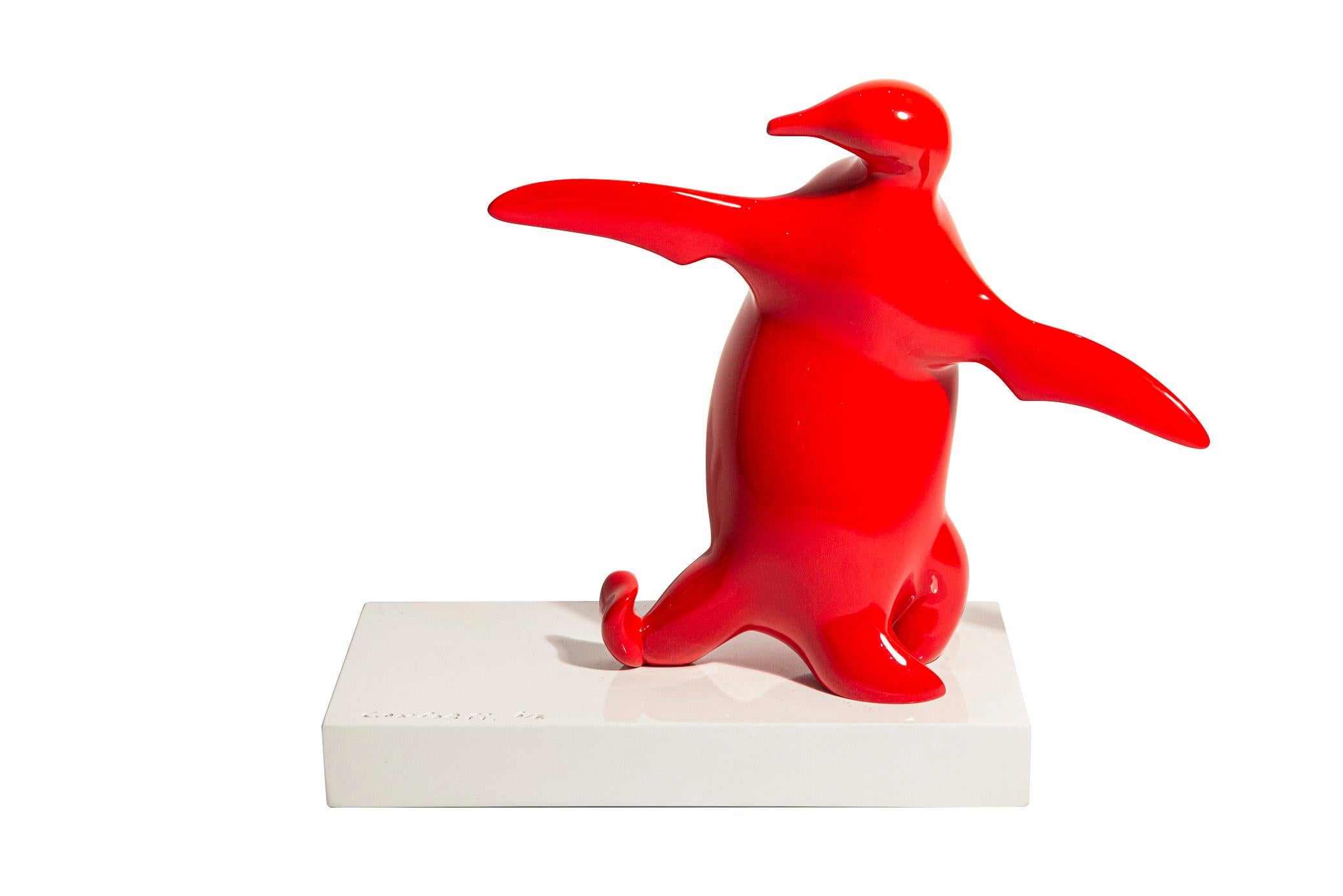house party penguin sculpture