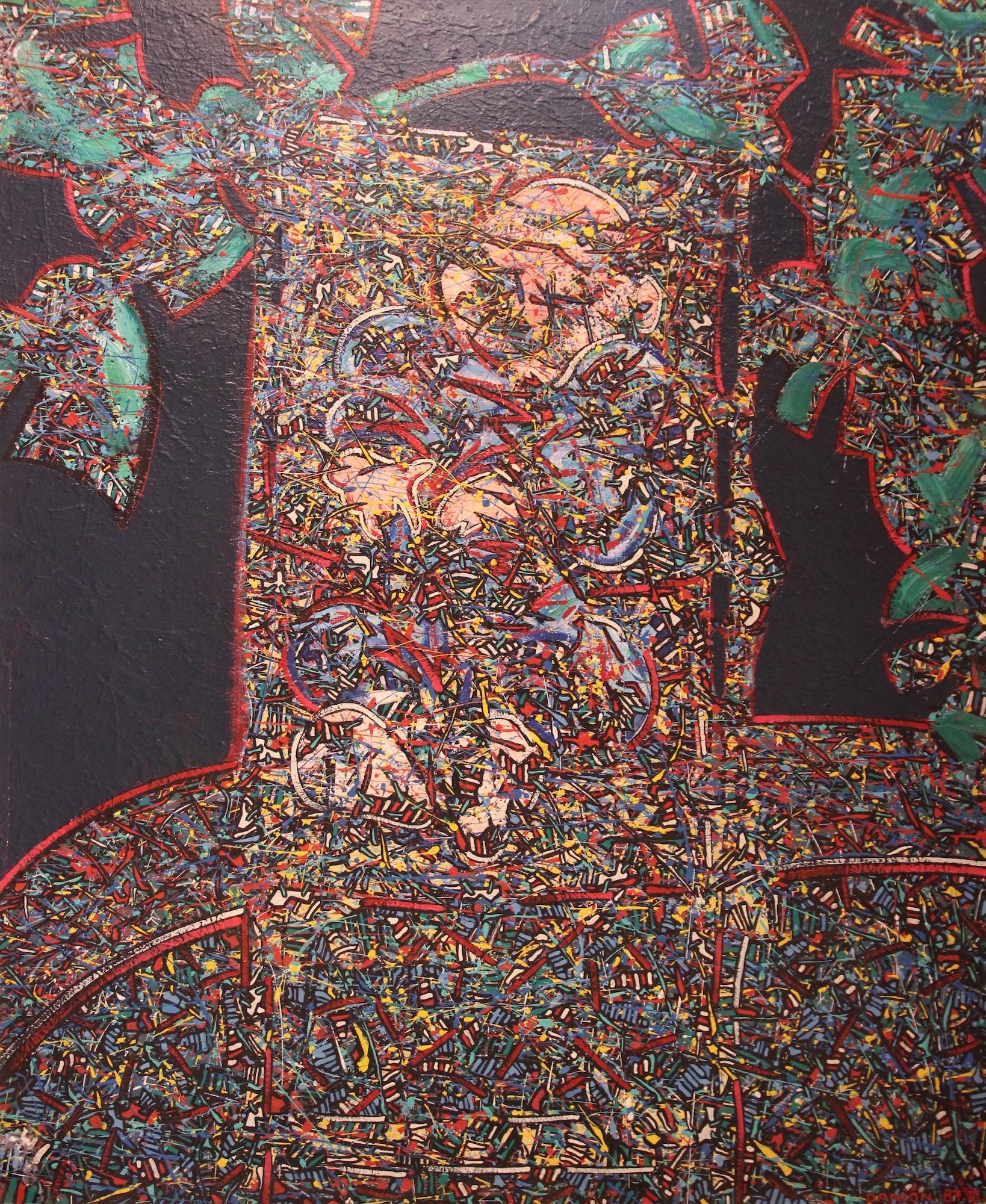 Patrick Danion, Malerei,
Acryl auf Holz, signiert, 1987, Frankreich.

Maßnahmen:  Höhe: 107 cm  Breite: 88 cm