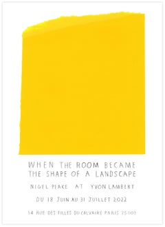 Nigel Peake, When the room became the shape of a landscape, exhibition poster