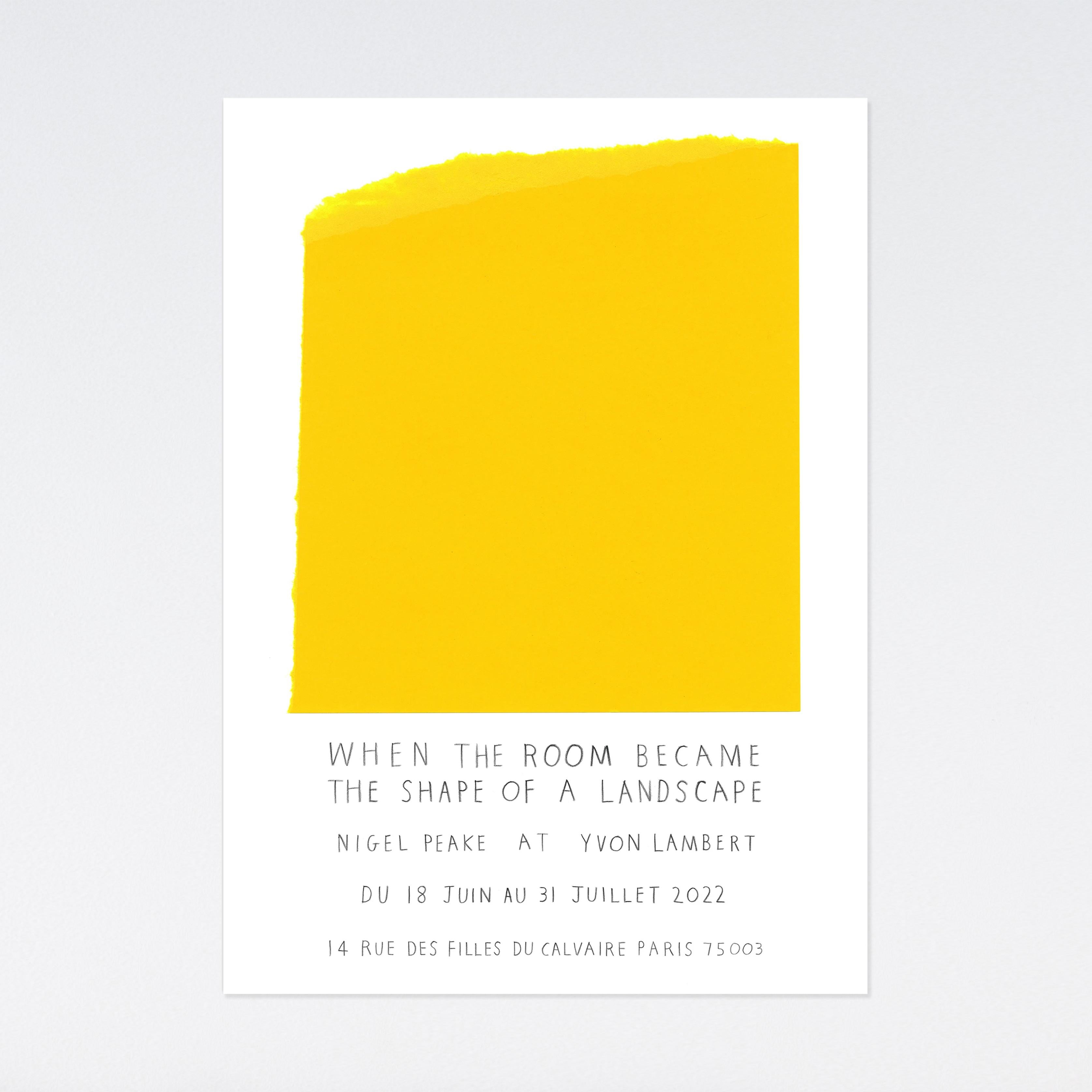 Nigel Peake, When the room became the shape of a landscape, exhibition poster For Sale 1