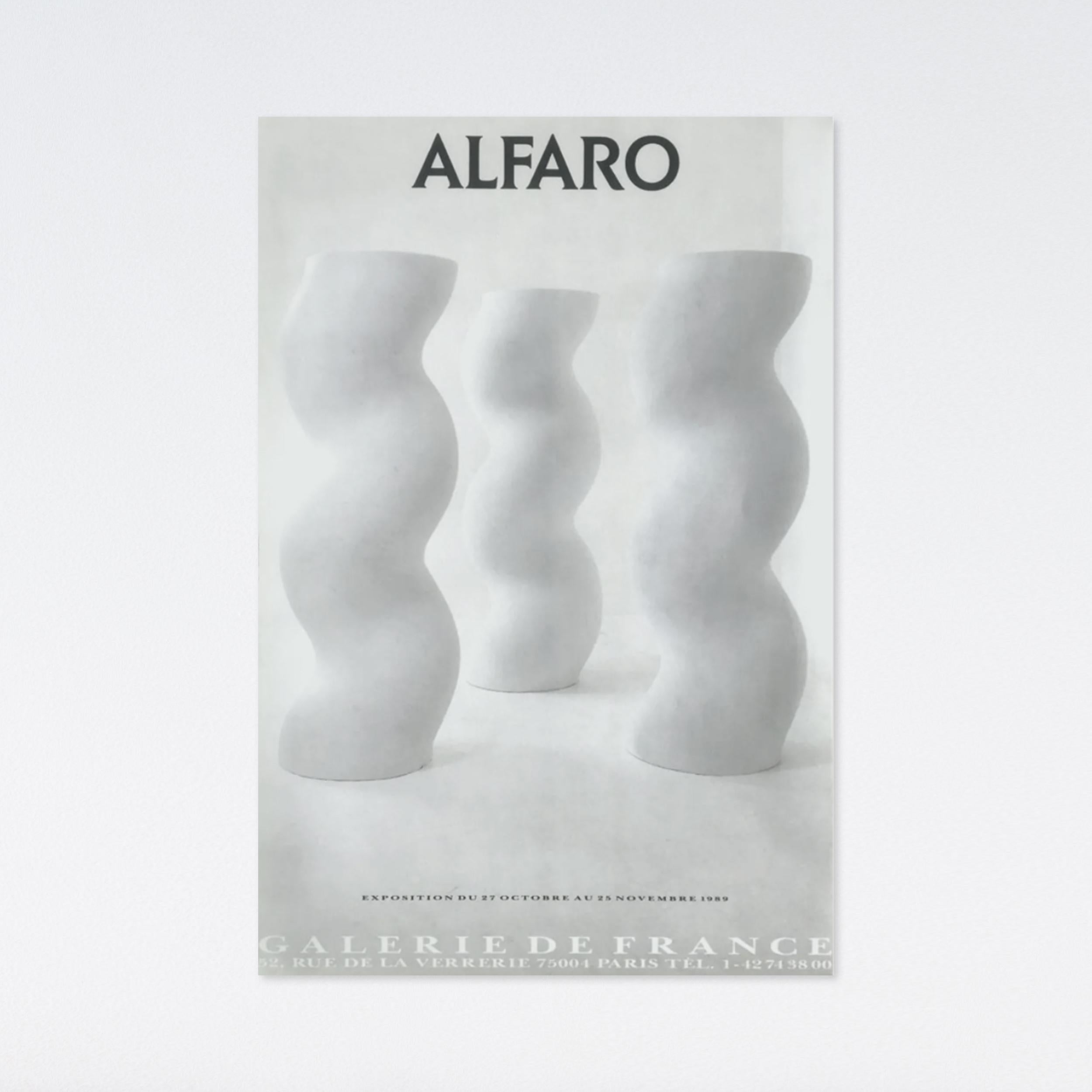 Andreu Alfaro, 1989 Galerie De France Museum Exhibition Poster For Sale 1