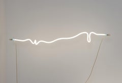 Annesta Le "Revealed No. 1" 2020 White Neon (coated glass, argon, wire) Minimal