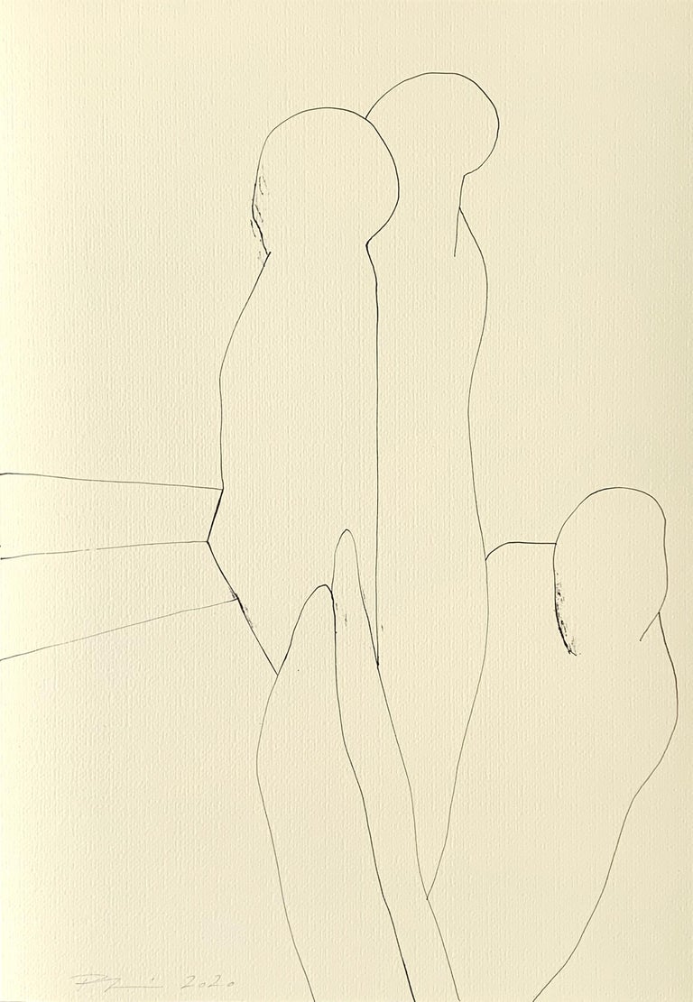 Reszegh Botond Large Original Line Drawing Weekdays Wrapped Up
