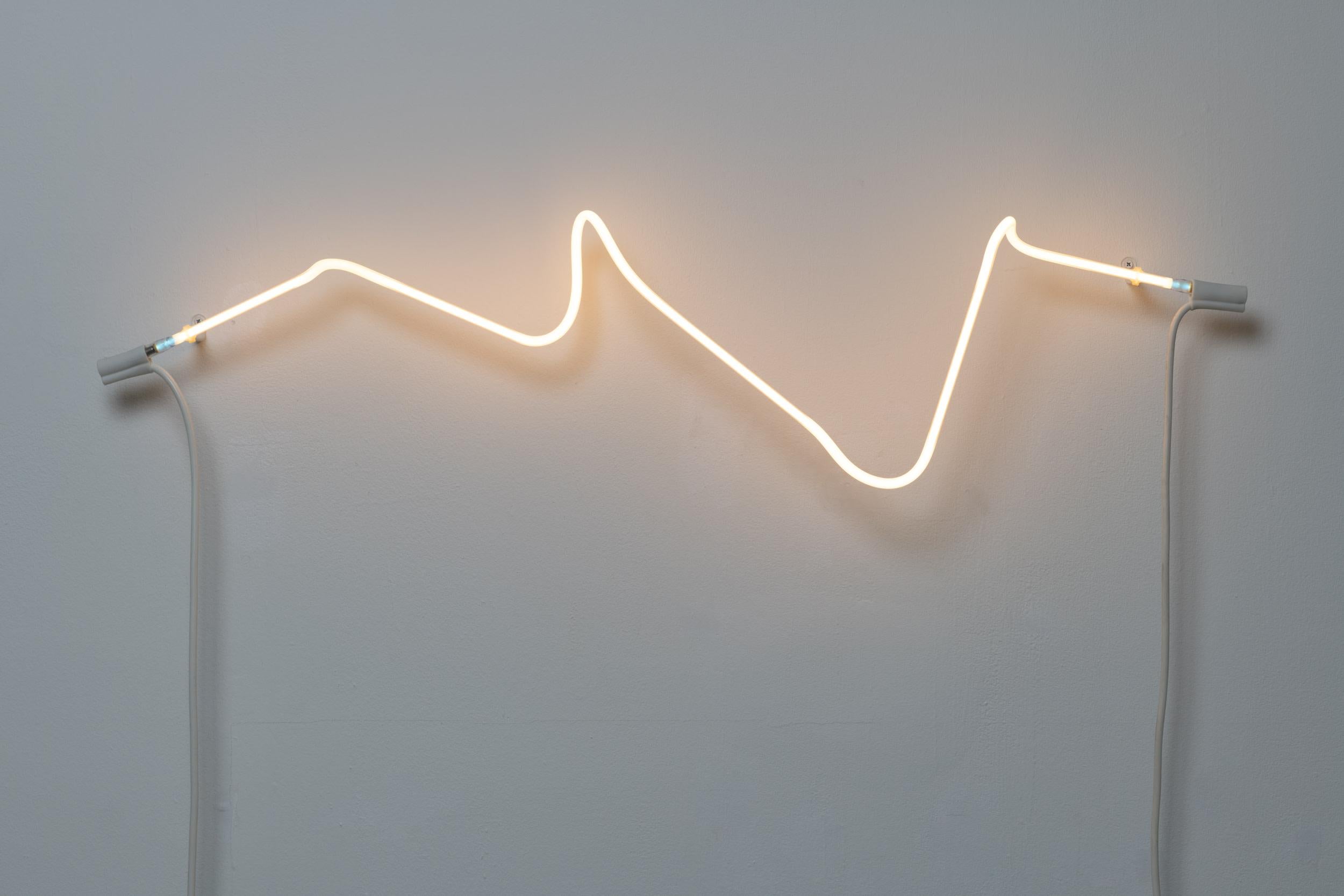 warm white neon sign