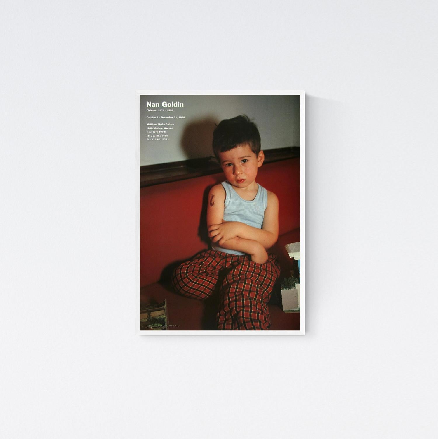 Nan Goldin 'Children 1976-1996' - 1996 Ausstellungsplakat 23 x 16 Zoll 58::4 x 40::6 (Zeitgenössisch), Print, von (after) Nan Goldin