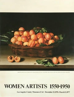 Vintage Exhibition Poster - Basket of Apricots "Women Artists 1500-1950” LACMA