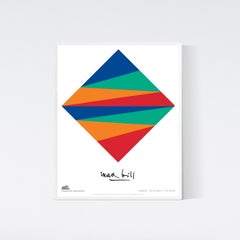 Museum Exhibition Poster -  Unity of equal colors - Bauhaus Geometric Colors