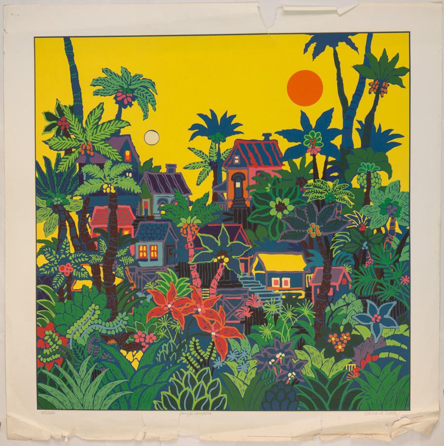 Edward Sokol Landscape Print - Jungle Sunrise