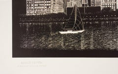 Downtown Manhattan Skyline at Night