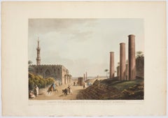 Die Granitsäulen des Portico des Canopus aus dem antiken Alexandria