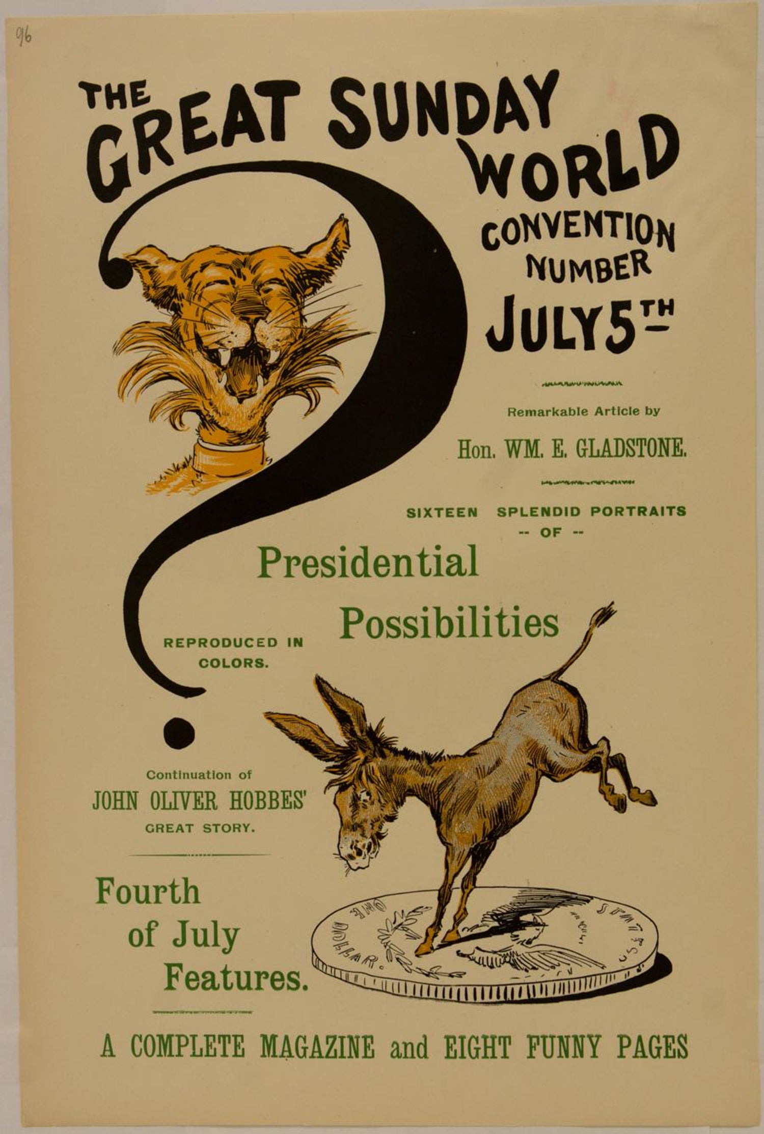 F Gilbert Edge The Sunday World The Great Sunday World Convention Number July 5th For Sale At 1stdibs