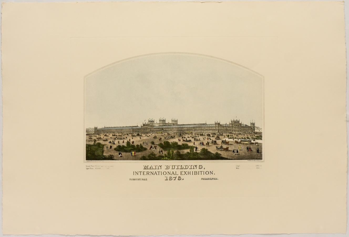 Louis Aubrun Print - Main Building, International Exhibition. Fairmount Park, Philadelphia. 1876.