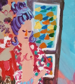 Tanja Ritterbex, The Japanese John Lennon in Brazil, oil on canvas (figurative)