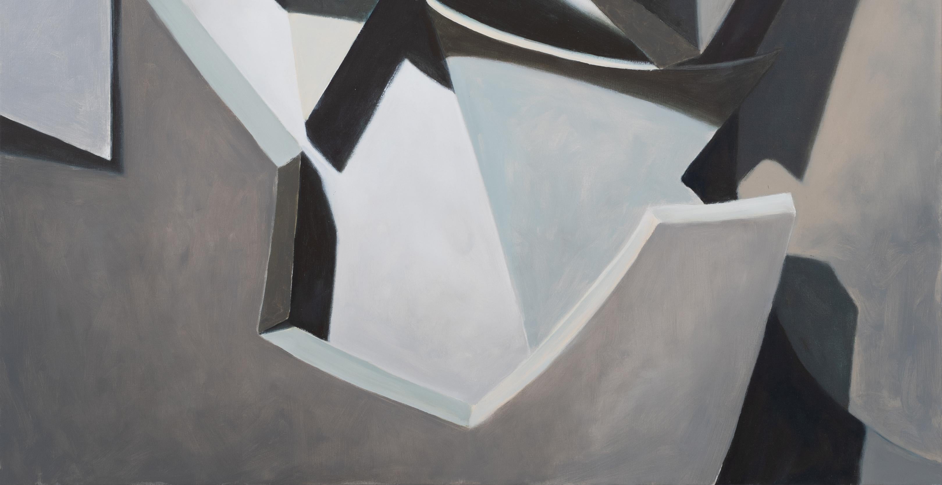 Jasper Hagenaar, Composition #3, oil on panel (figurative, abstract) For Sale 3