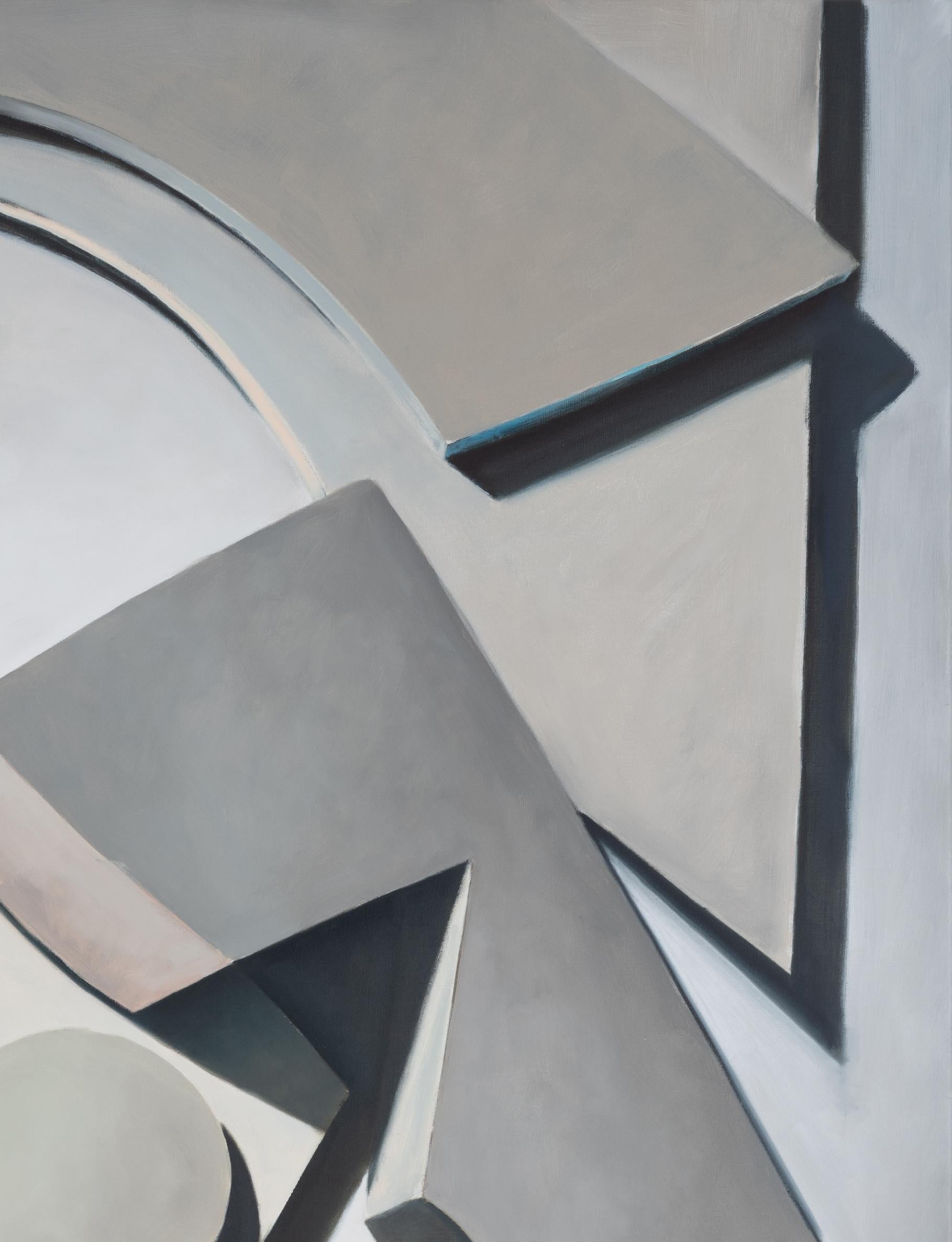 Jasper Hagenaar, Composition #3, oil on panel (figurative, abstract) For Sale 4
