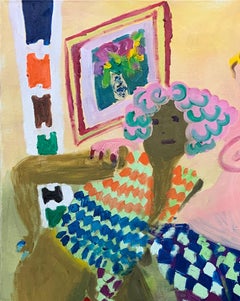 Tanja Ritterbex, Partnerlook, 2017 (painting, portrait, people, figurative)