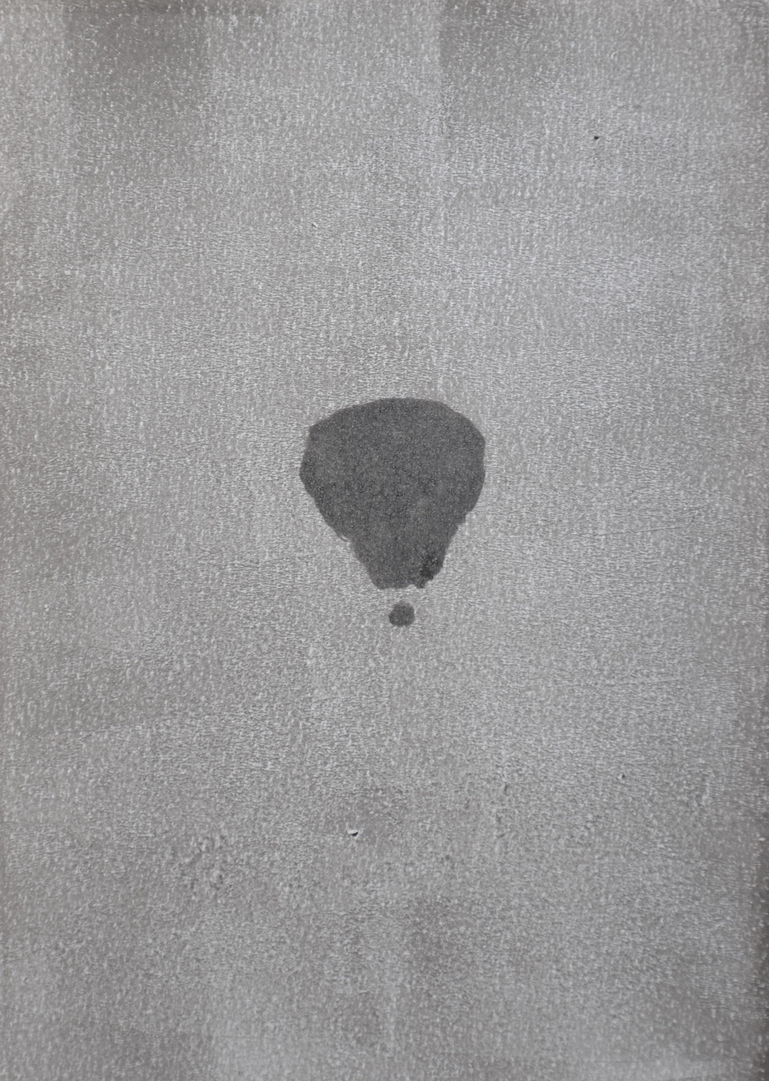 Artist Jasper Hagenaar made unique monotypes. The monoprints are works in black acrylic paint pressed on paper (21 x 29,5 cm) based upon previous paintings. This a a work of a hot air balloon in the sky. Signed on the back.

Over the last decade