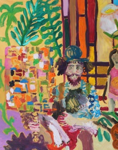 Tanja Ritterbex, Stairs, oil painting on canvas (figurative, color)