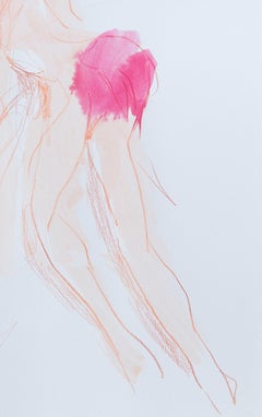 Marliz Frencken, Untitled (pencil and watercolor drawing of a woman)