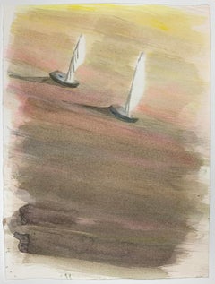 Jasper Hagenaar (drawing of two sailing boats on sea)
