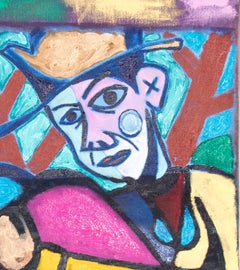 Bart Kok, Achterhoekse Picknick (Oil painting of a man having a picknick)