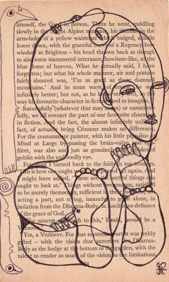 Isheanesu Dondo (Drawing of faces and animals with black marker on a book page)