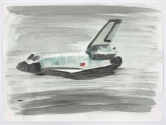 Jasper Hagenaar (Aquarel / watercolor of a American space shuttle, explorer)