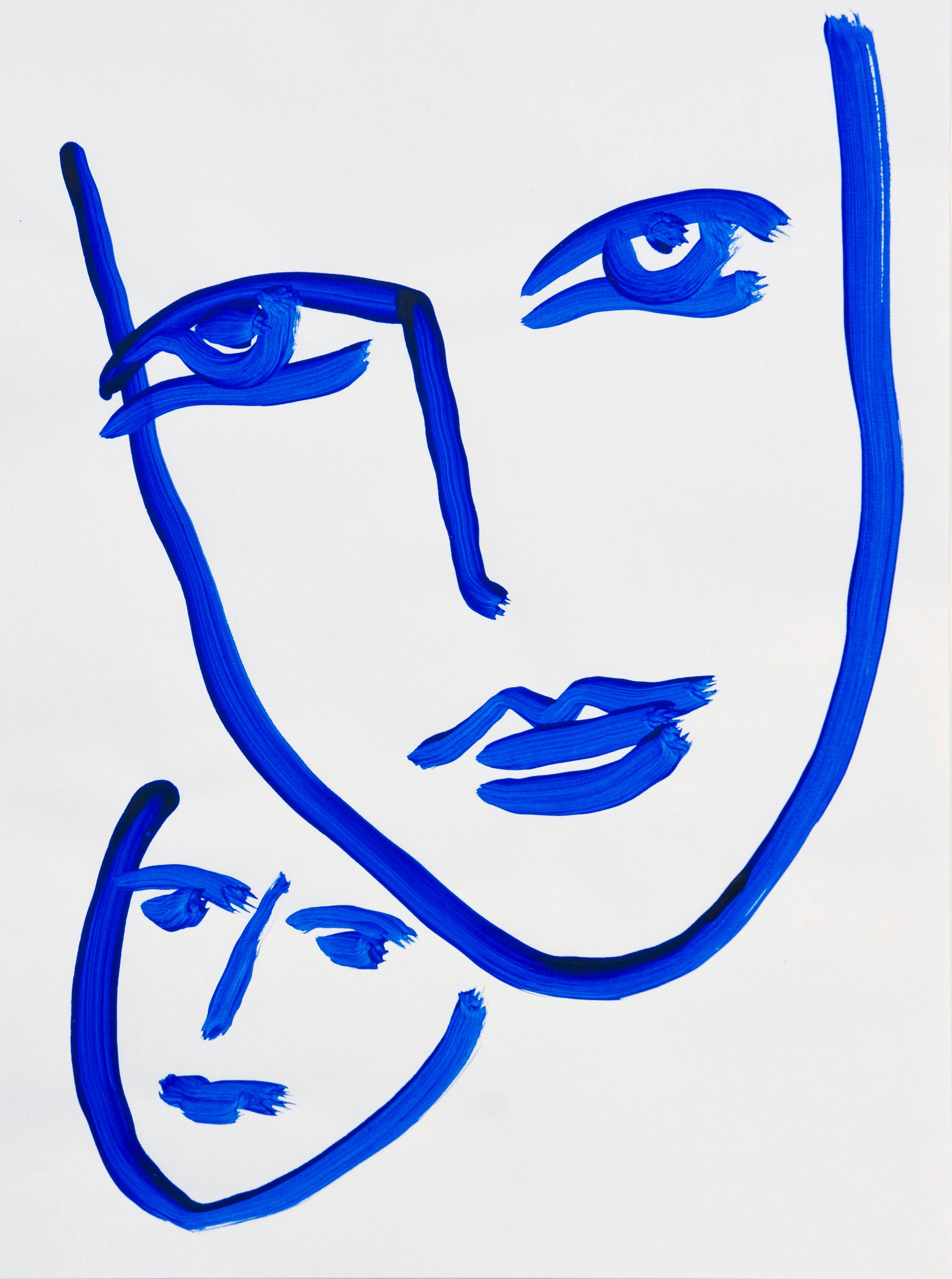 Marliz Frencken (a portrait in blue) For Sale 1