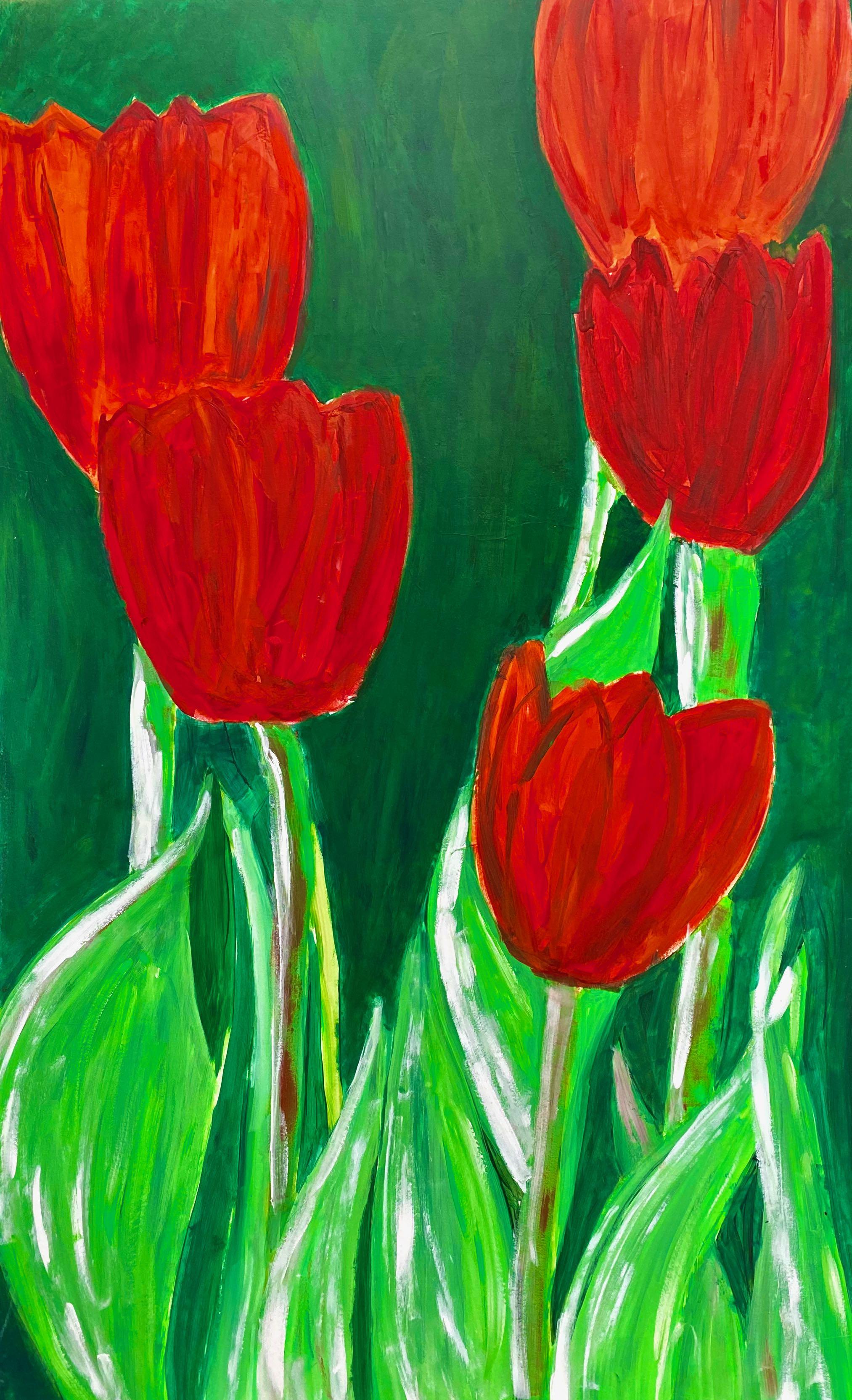 Christine Mafart is an artist of explosive colors, energetic gestures and generous scale. Delving fearlessly into the very heart of nature's vegetation, she joyfully examines the interior or the external appearance of budding and burgeoning flowers