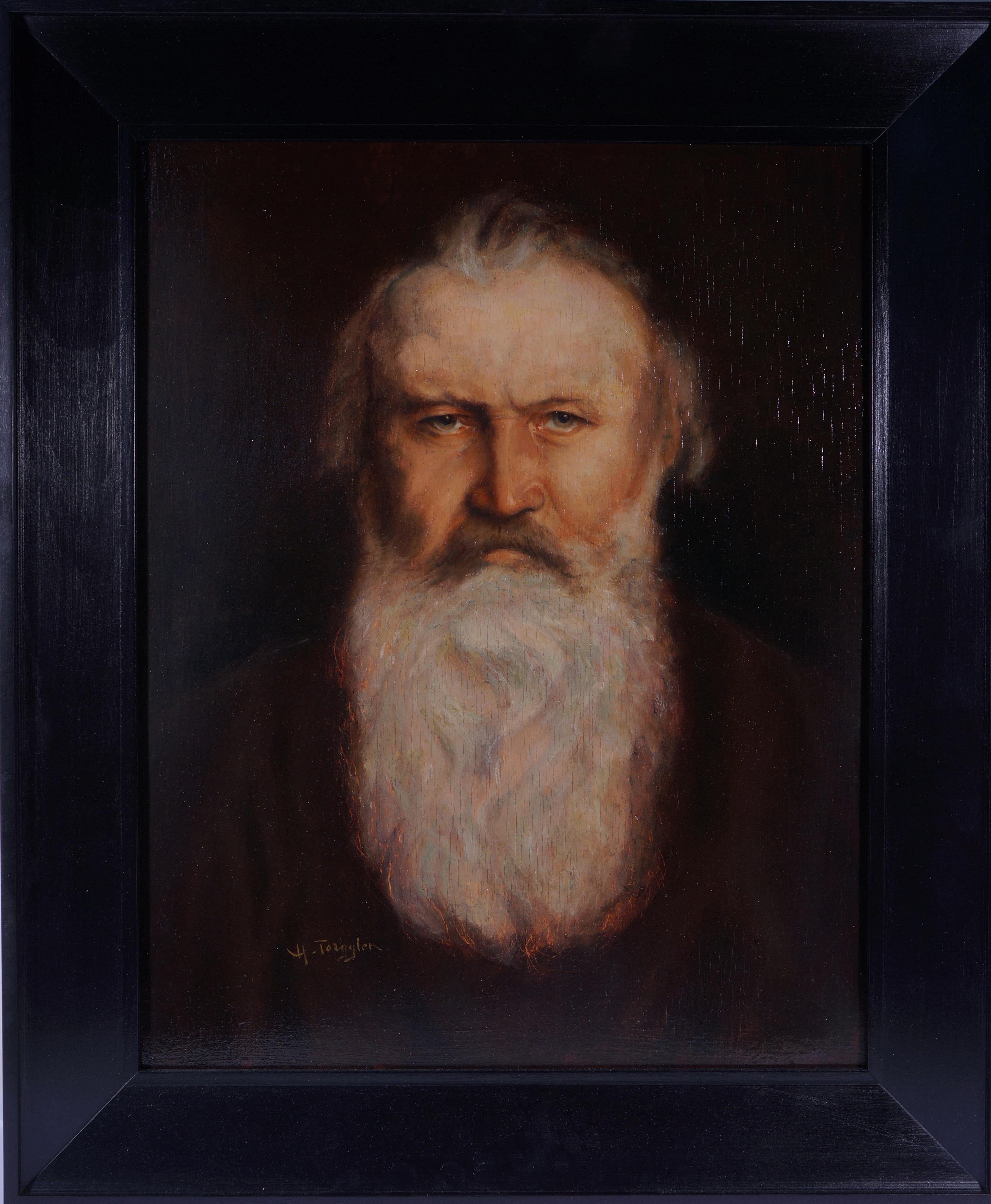 Hermann Torggler Portrait Painting - Portrait of Johannes Brahms, before 1939