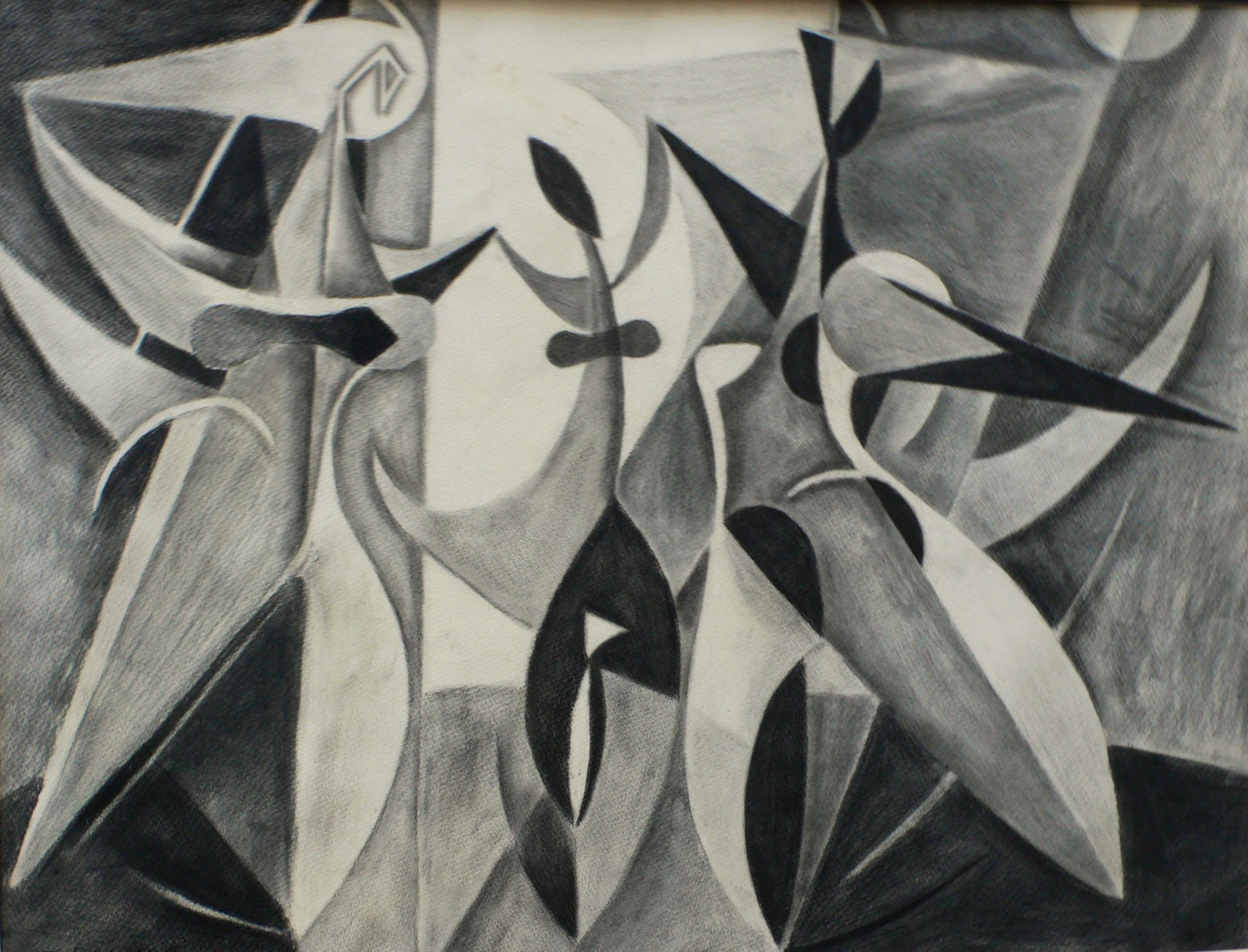 Santos Balmori Picazo Figurative Art - The Dance (El Baile), 1932, Santos Balmori. A Cubist work from the Paris years.