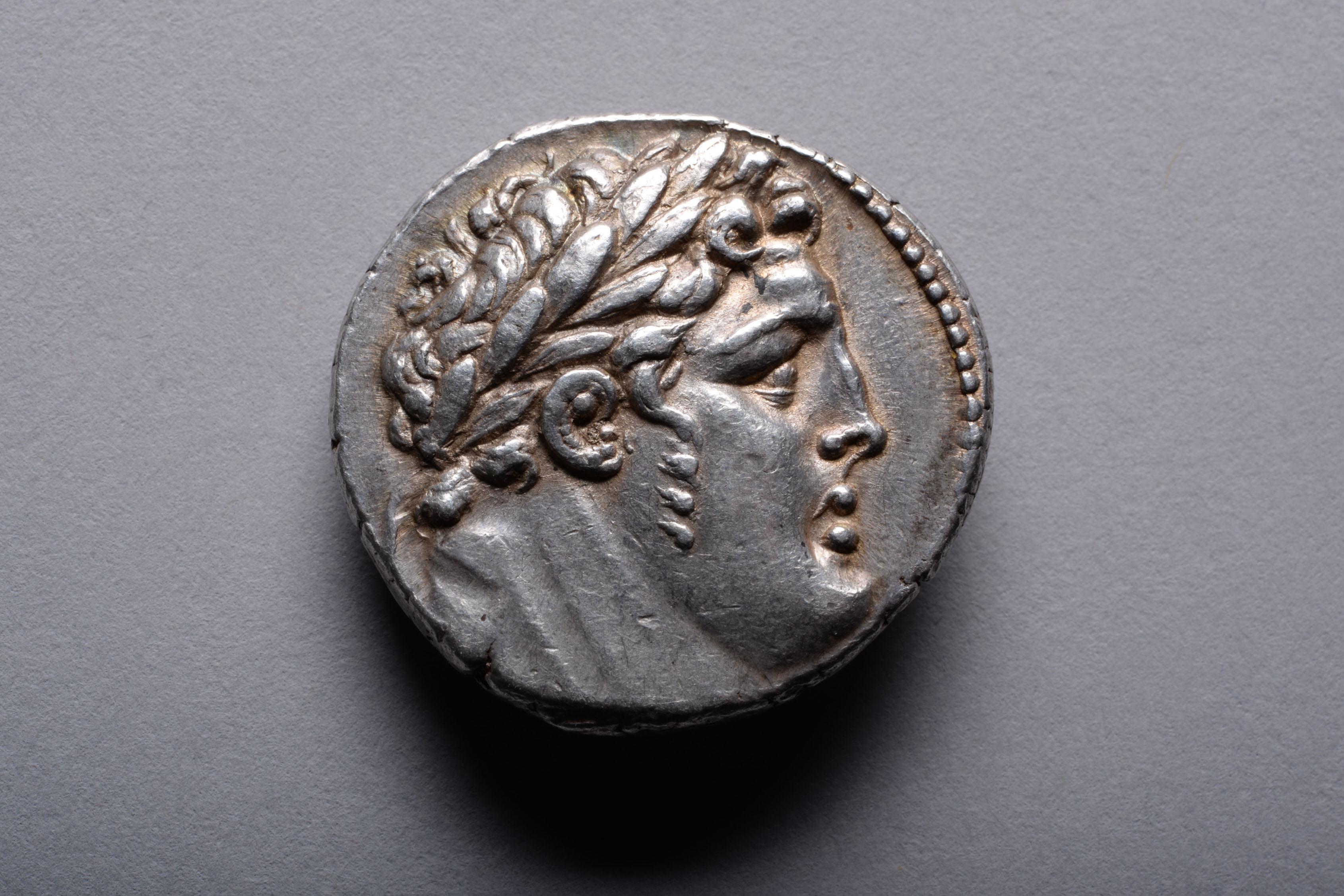 Ancient Biblical Silver Shekel Coin from Tyre - Art by Unknown