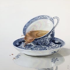 Tea - Contemporary Hyper Realist Still Life Oil Painting