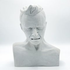 Male Marble Resin Hyper Realist Sculpture - Animi Motus 2A